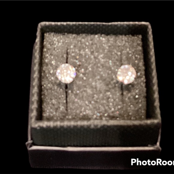 CZ and silver studs. NWOT - Picture 3 of 4